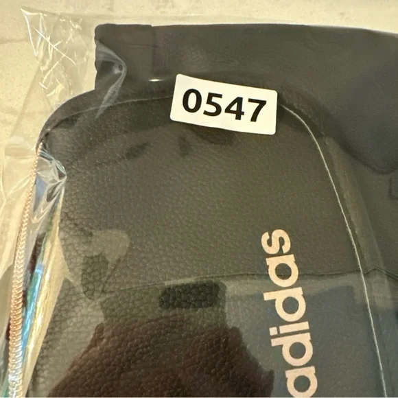 ADIDAS BLACK FAUX LEATHER ROSE GOLD SMALL FESTIVAL‎ DRAWSTRING BACKPACK - Picture 11 of 11